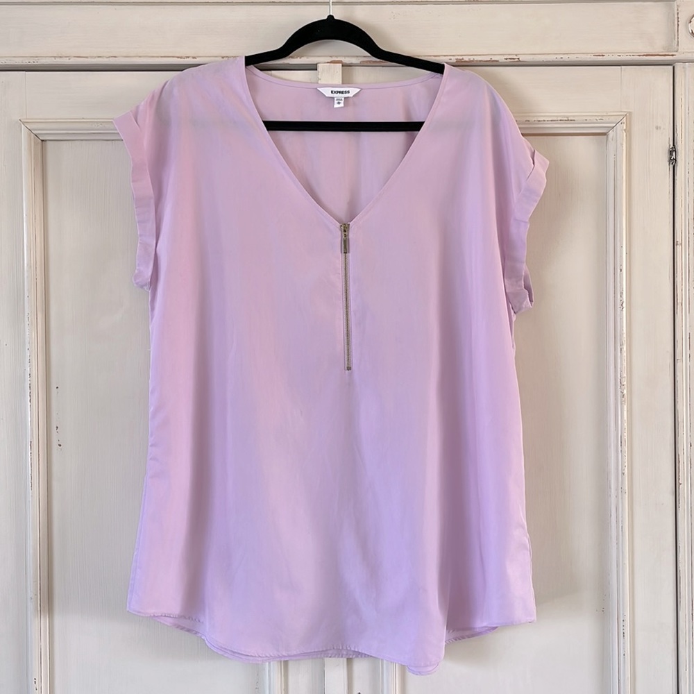 Express XL orchid/lavender sleeveless blouse